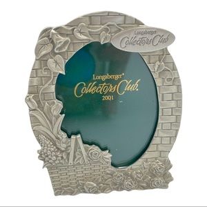 USA Longaberger Collectors Club 2001 Renewal Gift Frame #74801 Floral Basket New